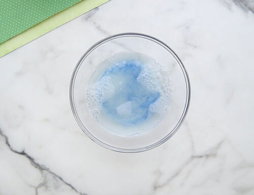 Add warm water to make bubbles