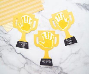 Father's Day Handprint Trophy