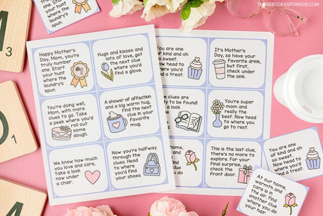Free Printable Mother's Day Scavenger Hunt