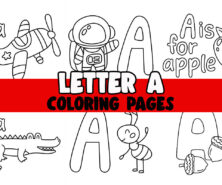Letter A Coloring Pages