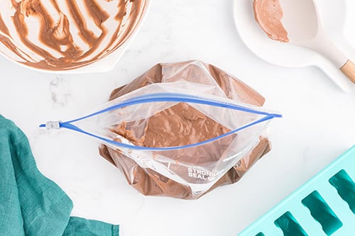Mixture into bag