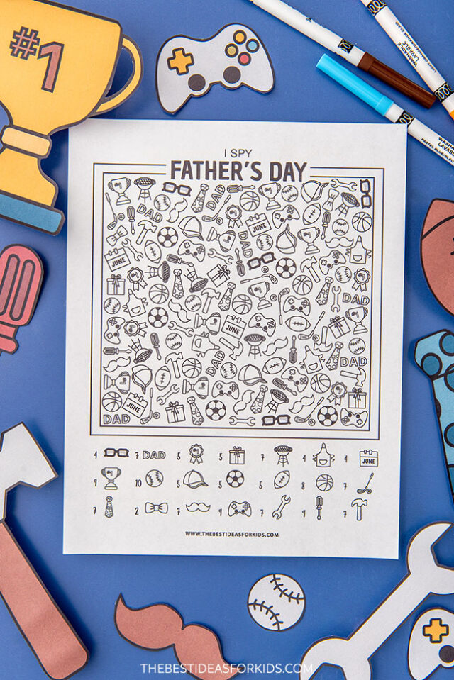 Printable Father's Day I spy
