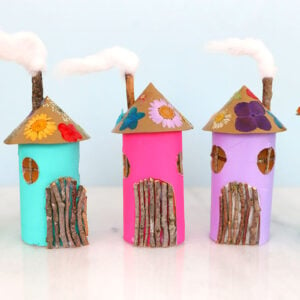 Toilet Paper Roll Fairy House