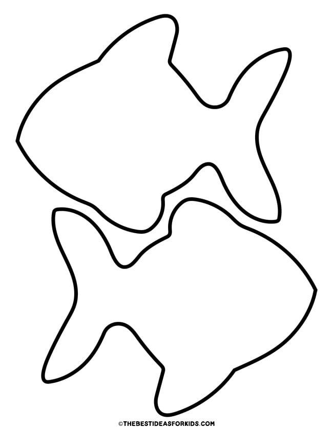 Fish Template (Free Printables) The Best Ideas for Kids