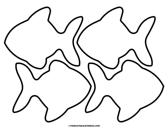 Fish Template (Free Printables) The Best Ideas for Kids
