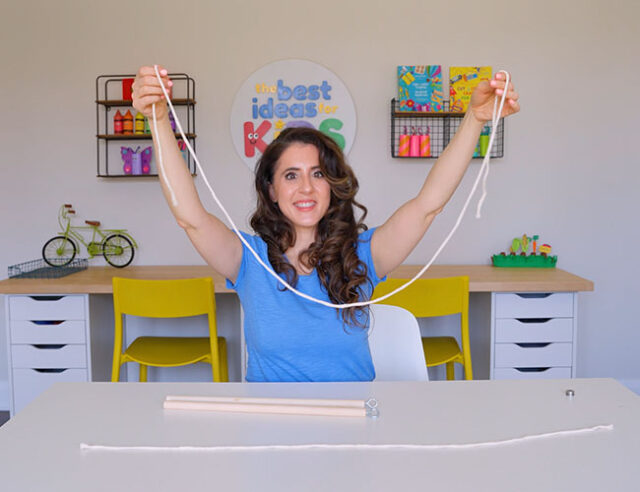 Cut string for bubble wand