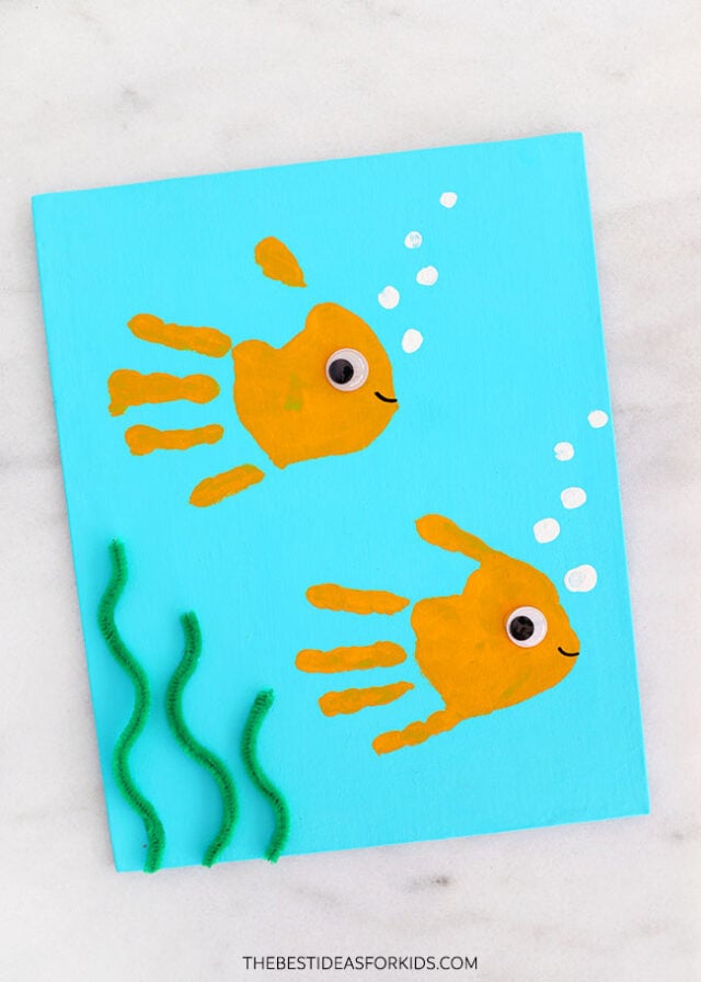 Fish Handprint Art