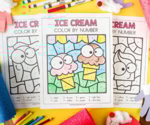 Ice Cream Color by Number