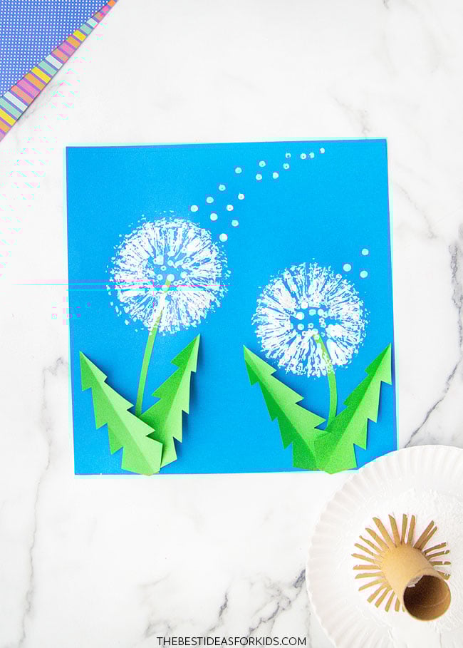 How to Paint Dandelions with Toilet Paper Rolls The Best Ideas for Kids
