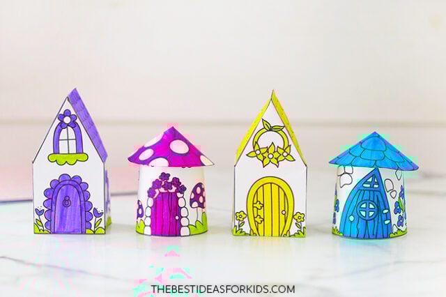 Printable Paper Fairy Houses