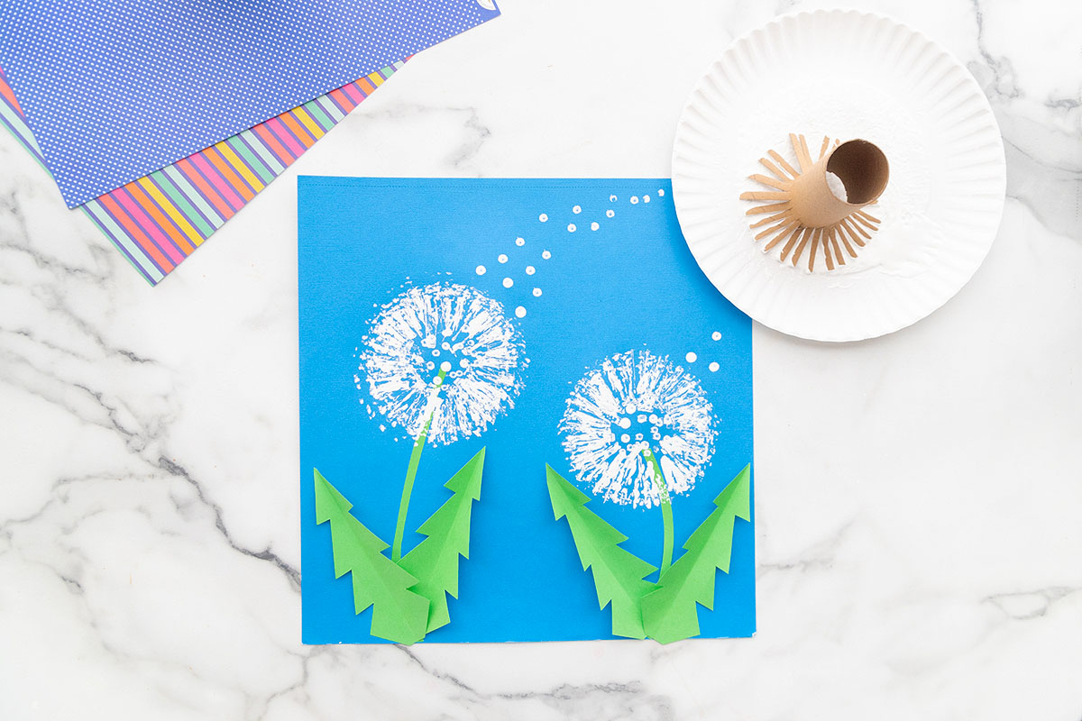 How to Paint Dandelions with Toilet Paper Rolls - The Best Ideas for Kids