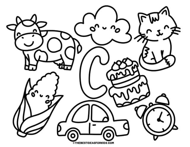 letter c coloring page