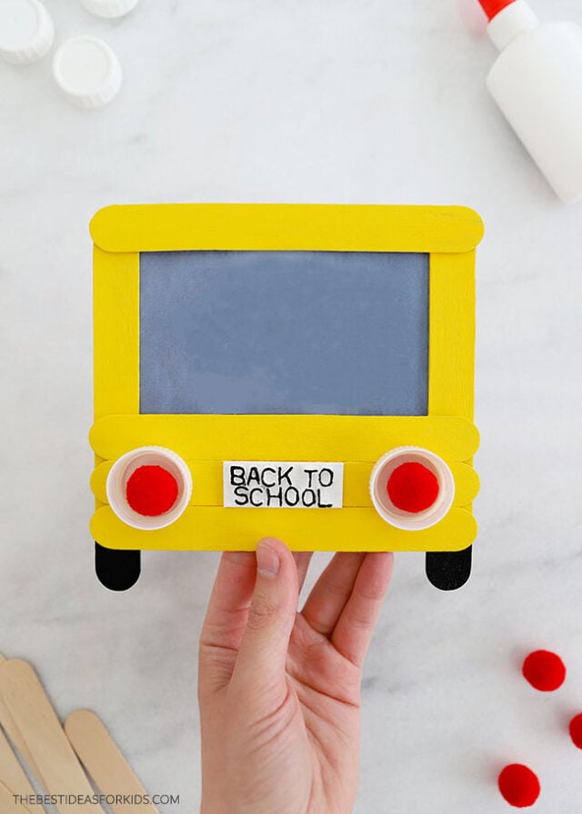 Popsicle Stick Bus Craft for Kids