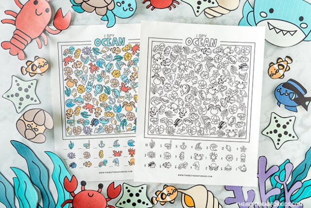 Printable Ocean I spy