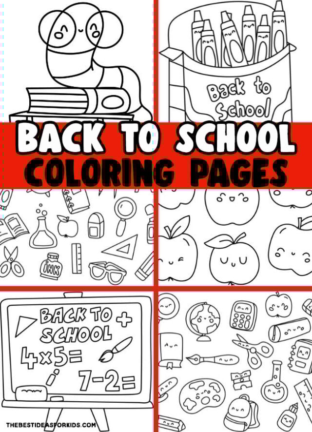 Back to School Coloring Pages for Kids