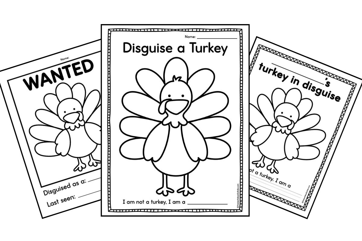 Free Printable Disguise The Turkey Template FREE Printables