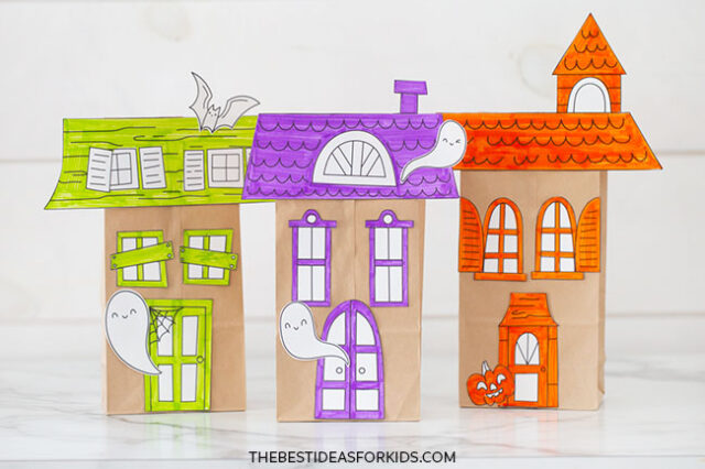 Paper Bag Haunted House Craft