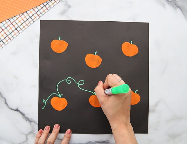 Draw a Vine to the Pumpkins