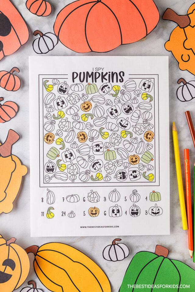 Find a Pumpkin I spy Sheet