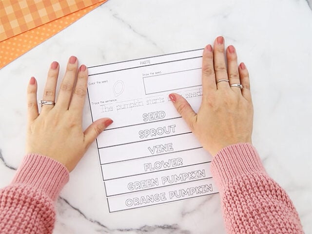 Gluing layers of paper together along top