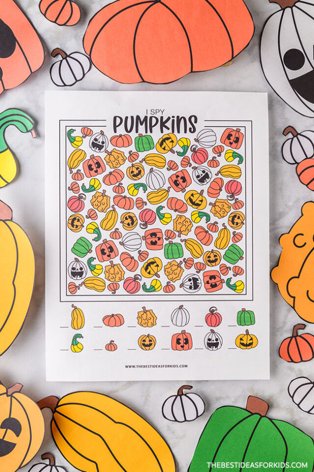 Printable I Spy with Pumpkins