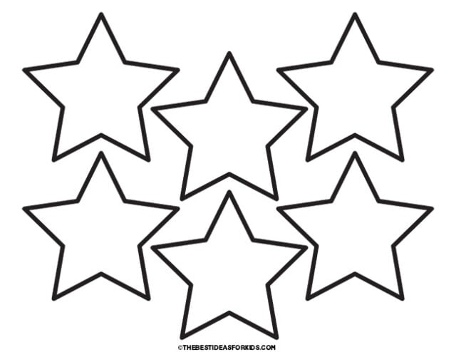 star template #1 - 6 per page