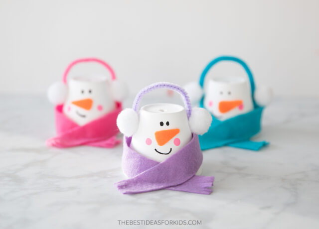 DIY Clay Pot Snowman