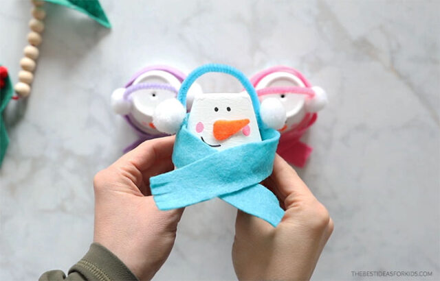 How to make a terracotta snowman