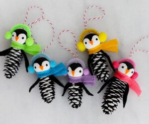 Pinecone Penguin Ornaments cover