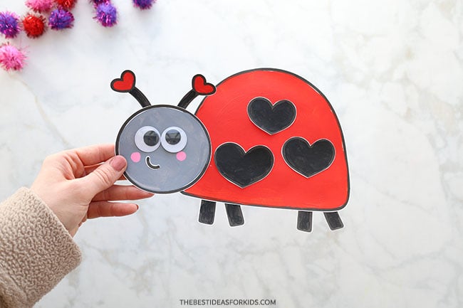 Love Bug Crafts Free Templates - Love Bug Ladybug Craft 