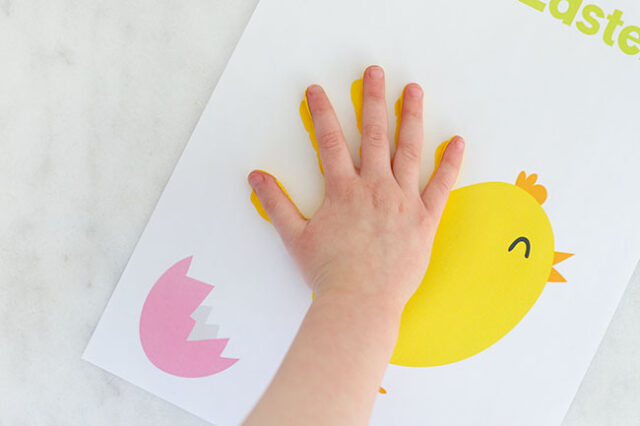 Hand printing onto paper