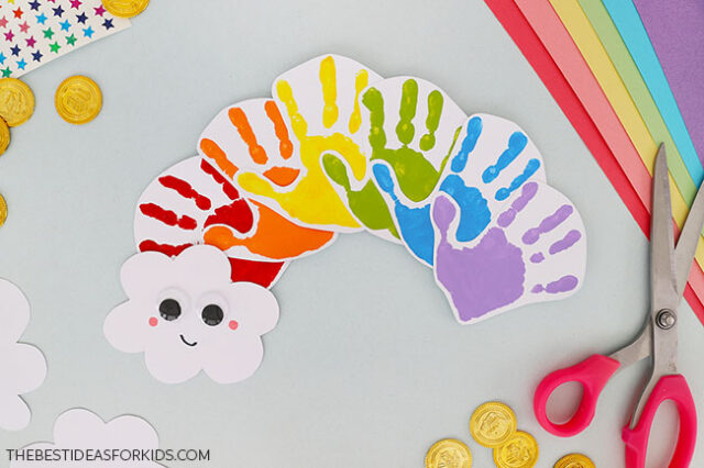 Handprint Rainbow Art