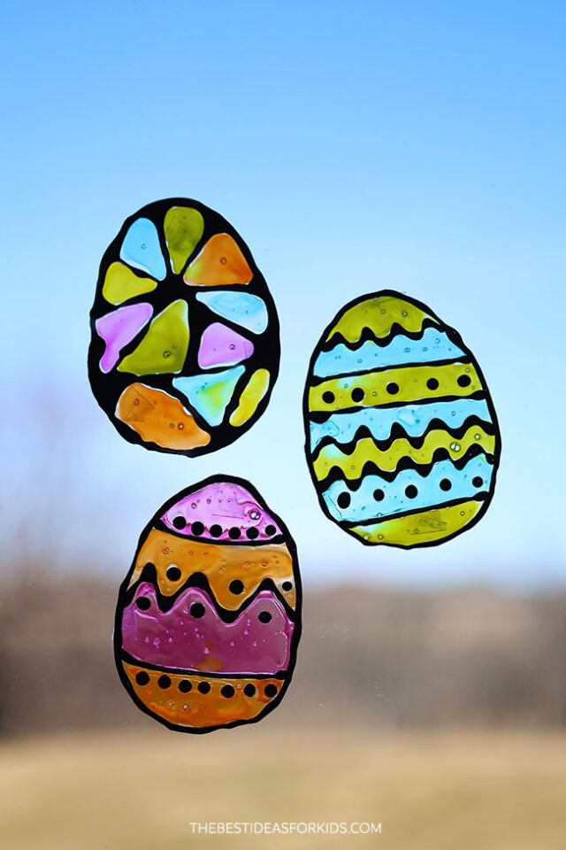 How to Make Easter Egg Window Clings
