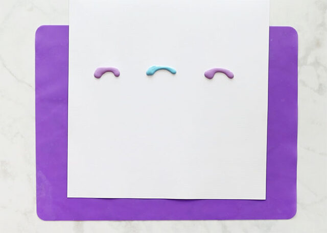 Paint blobs on paper