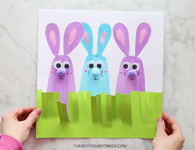 Painting a Bunny with a Squeegee