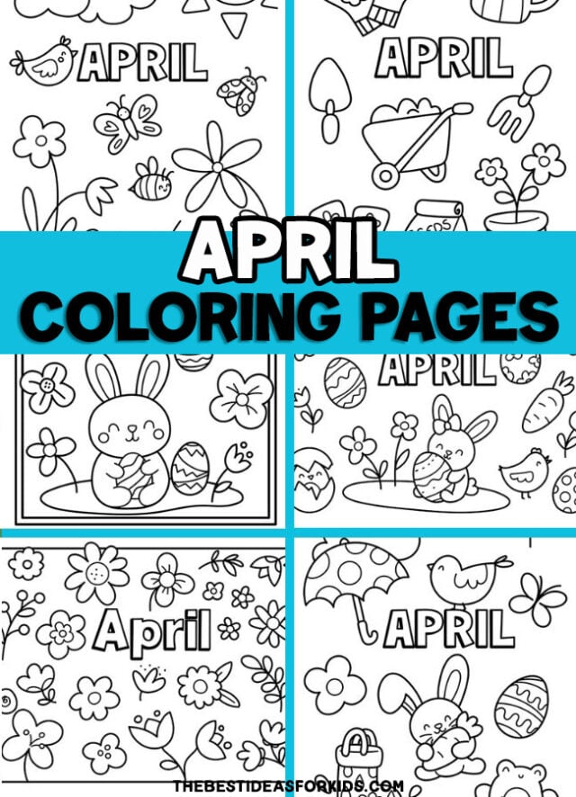 april coloring pages pin