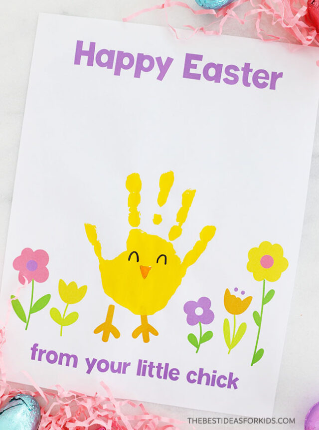 Chick Handprint Printable