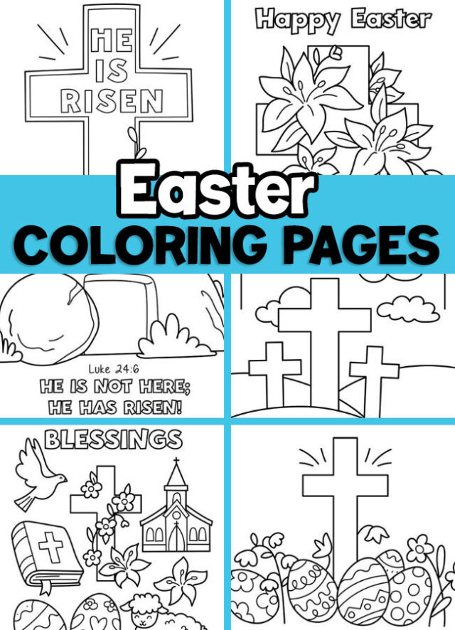 Christian Easter Coloring Page