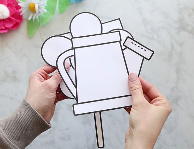 Cut out Watering Can Template
