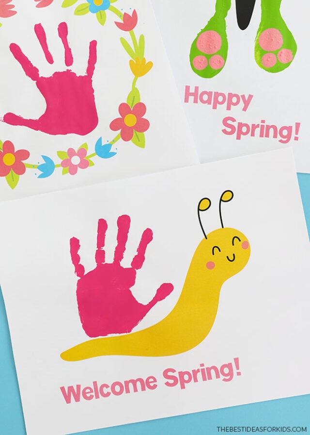Footprint Art for Spring