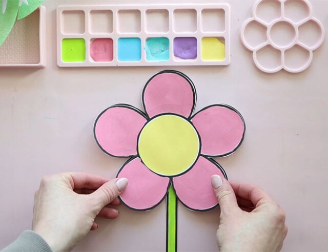 Glue Flower on Top