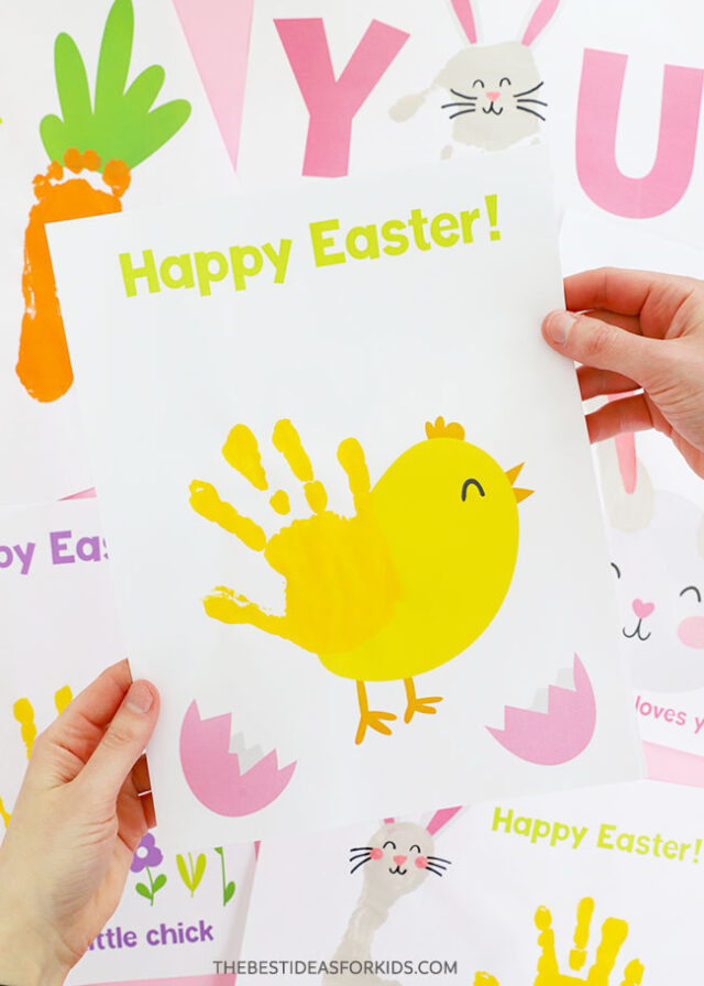 Handprint Chick Printable