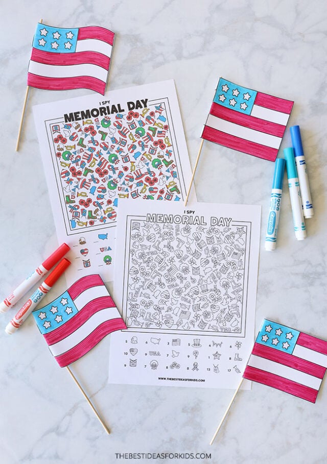 Memorial Day I Spy Sheets