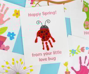 Spring Flower Handprint Printables cover