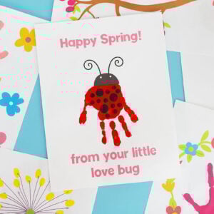 Spring Flower Handprint Printables cover