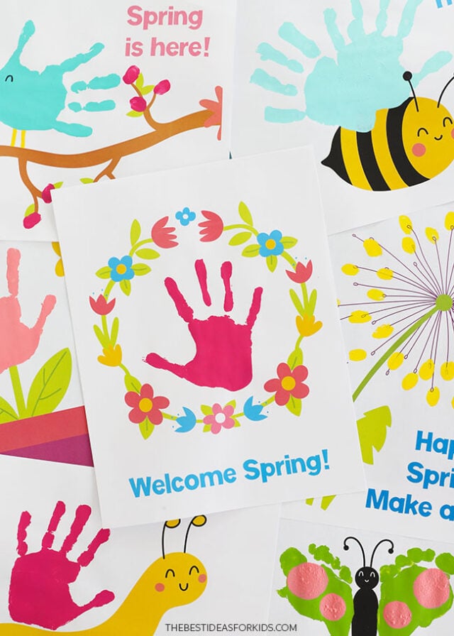 Spring Handprint Free Printables