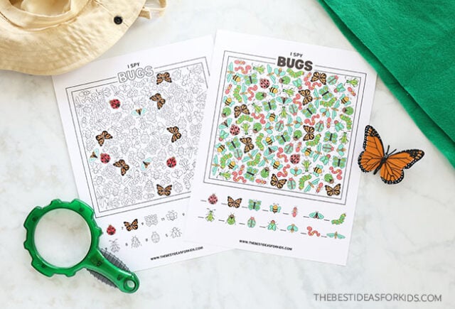 Bug I spy free printable