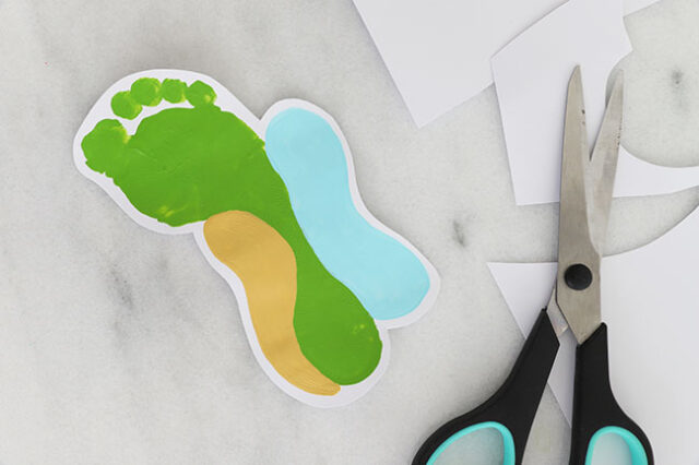 Cut out around footprint