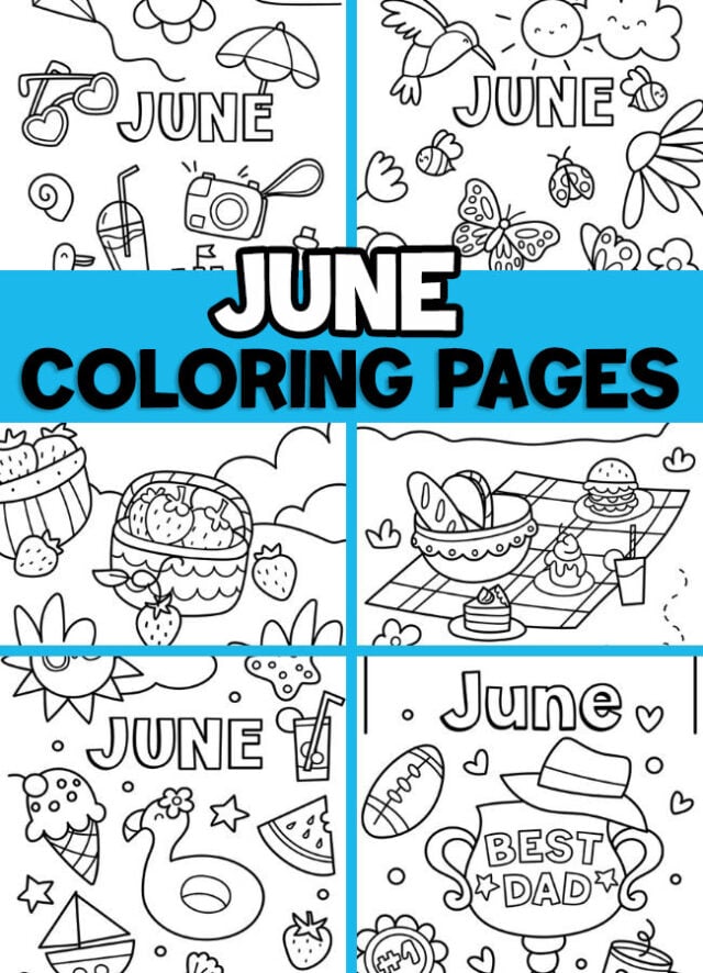 June Coloring Pages for Kids