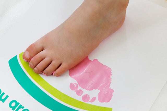 Second footprint on paper